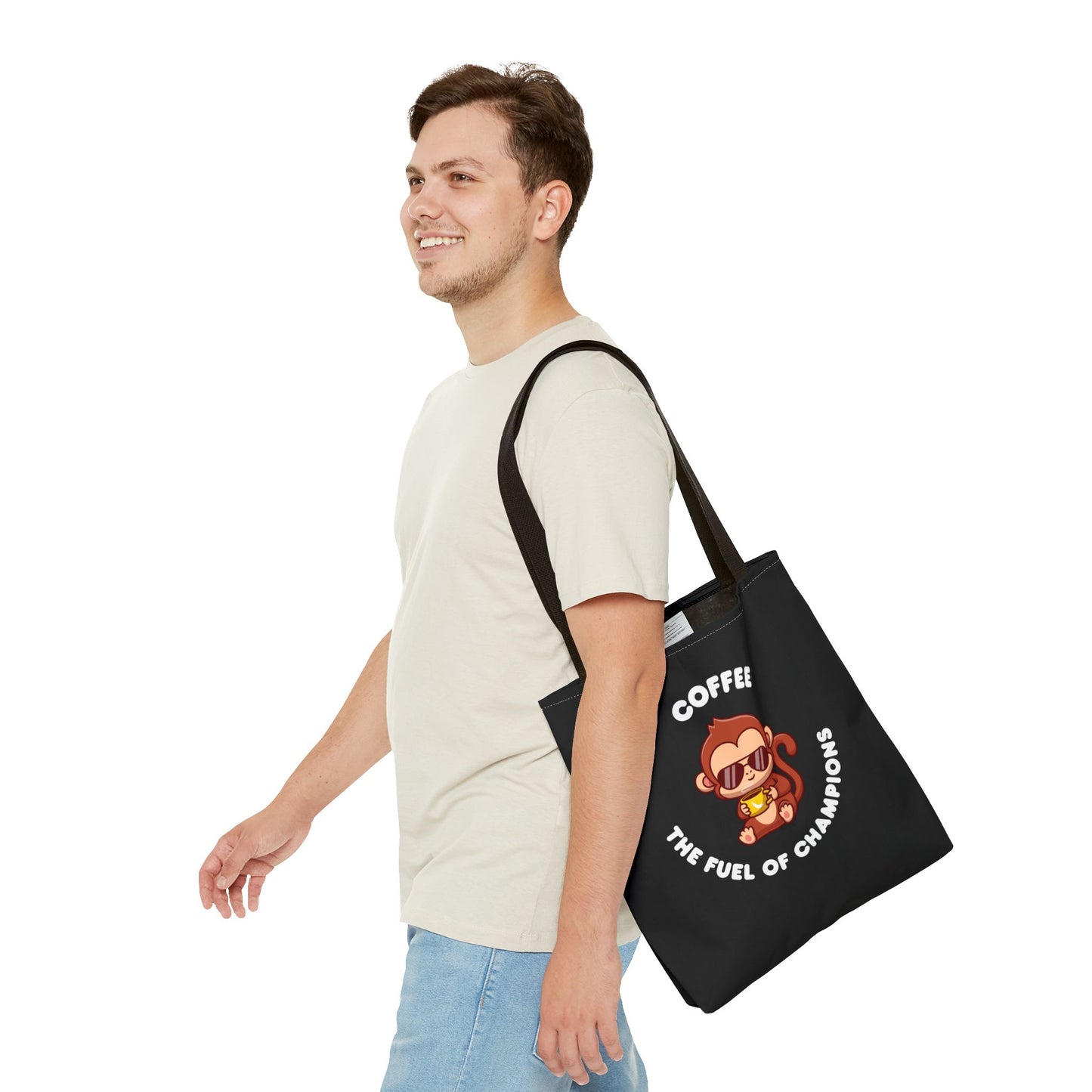 Coffee the Fuel of Champions Tote Bag (AOP)