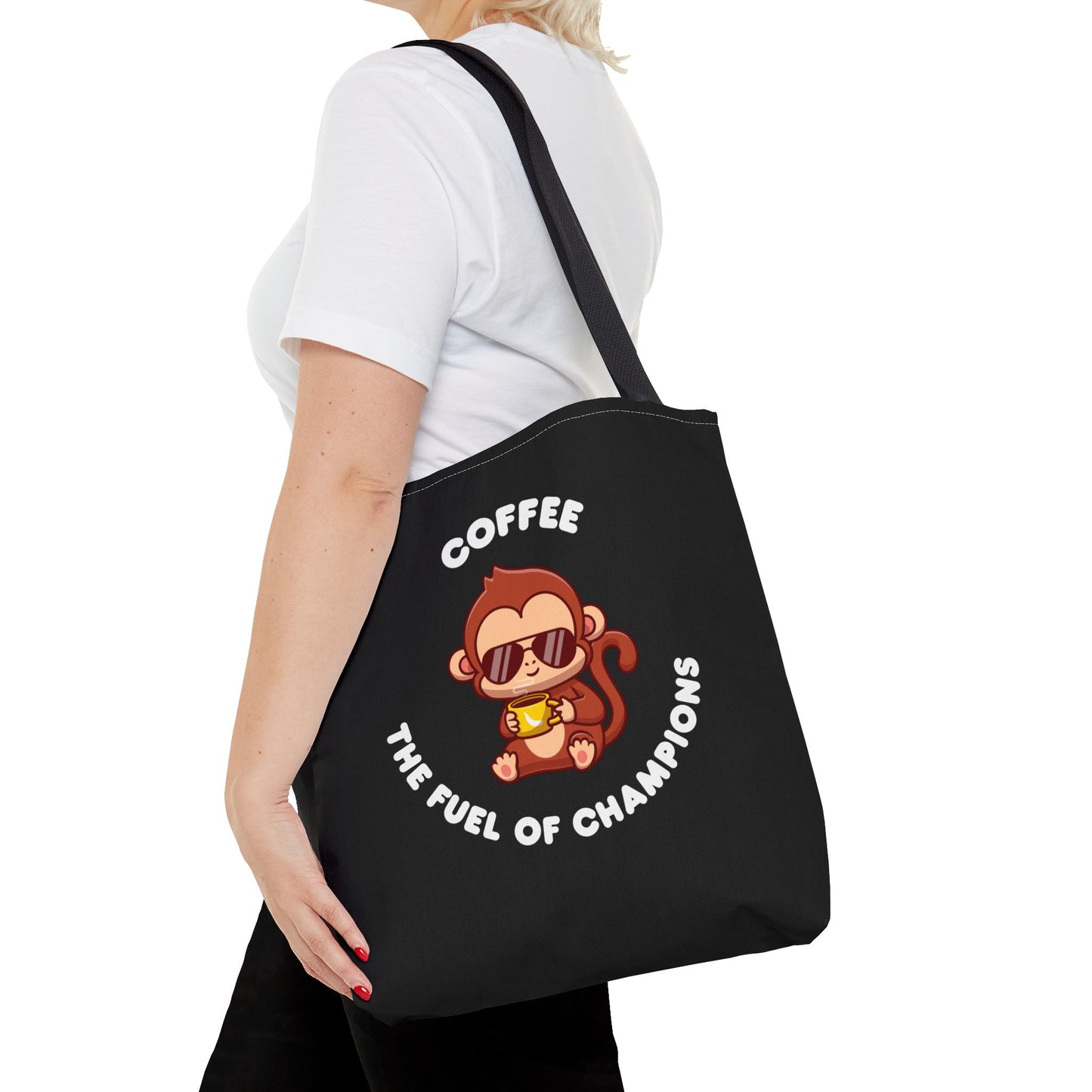 Coffee the Fuel of Champions Tote Bag (AOP)