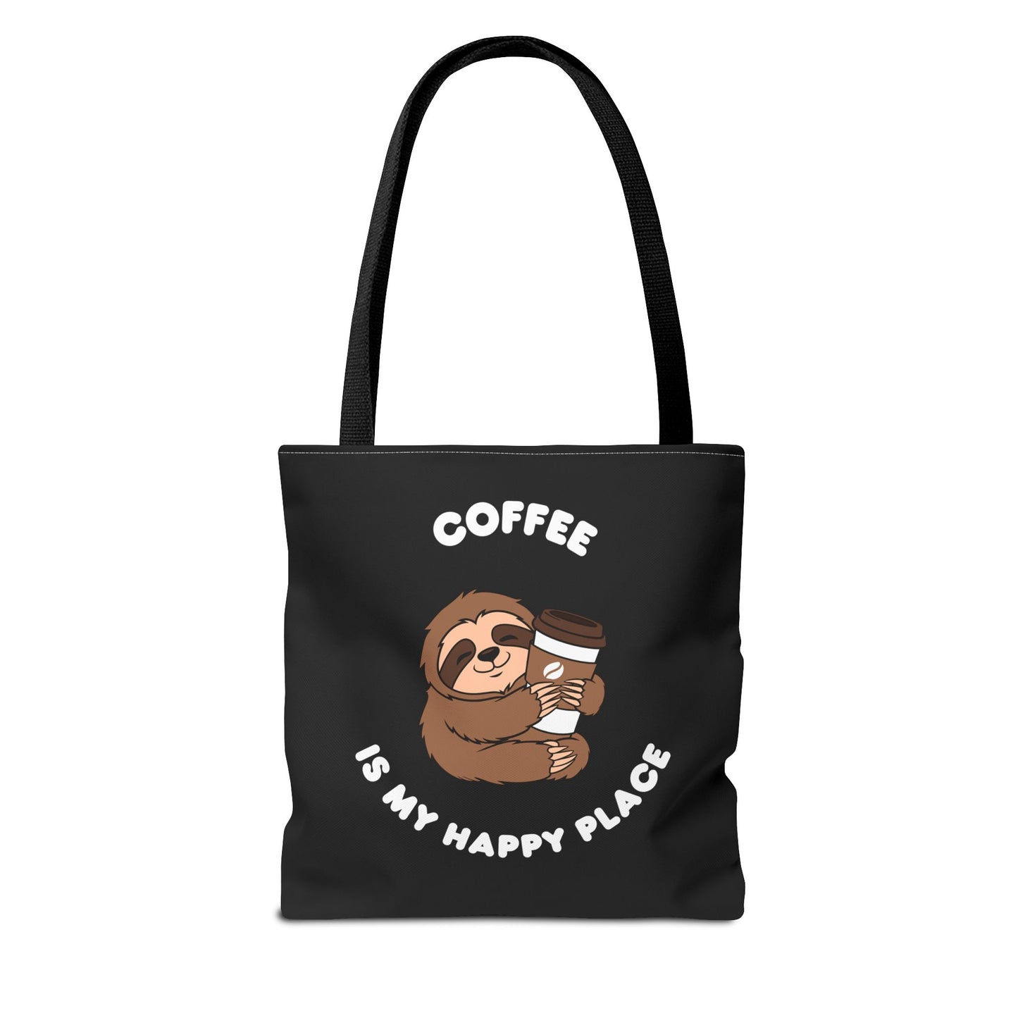 Coffee is my happy place Tote Bag (AOP)