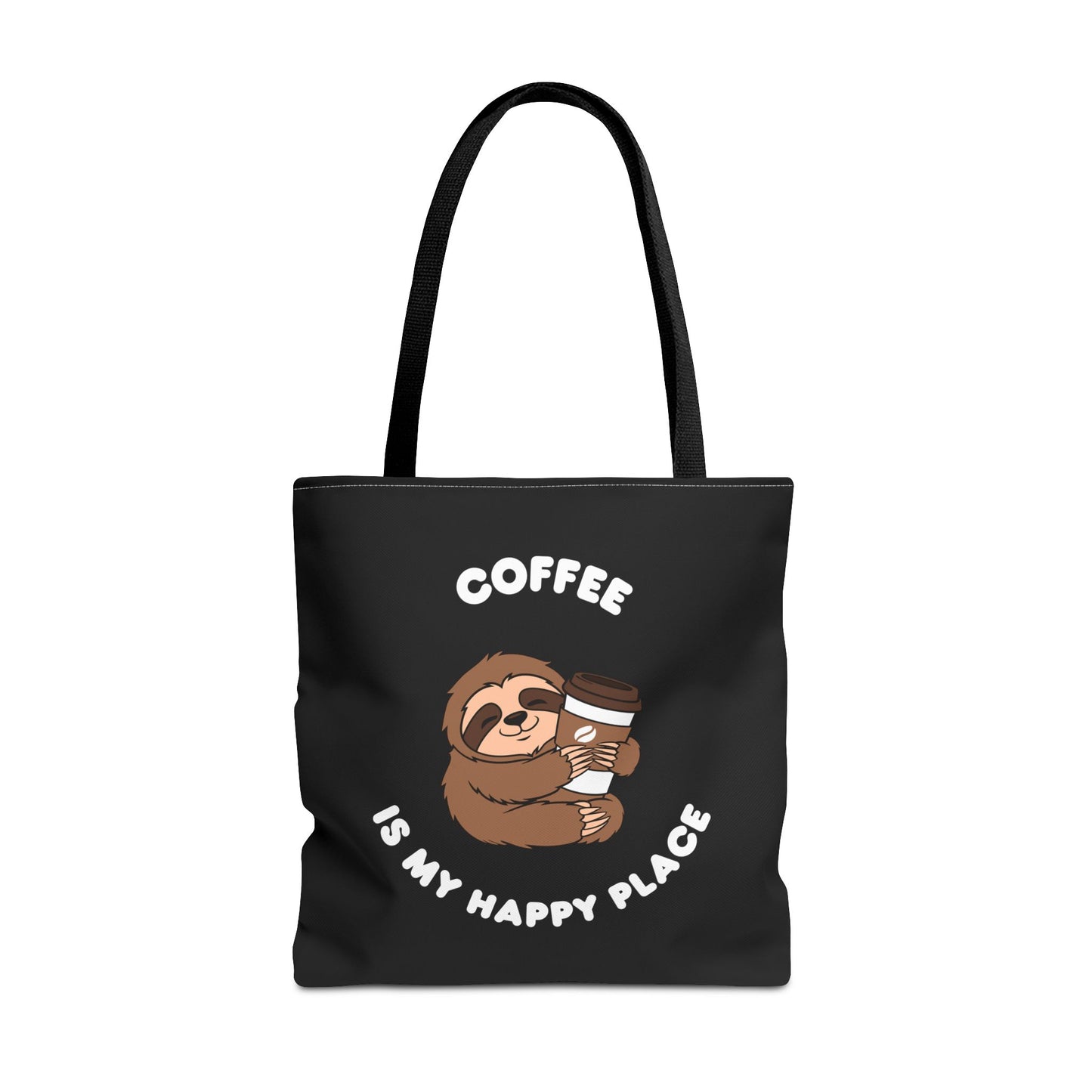 Coffee is my happy place Tote Bag (AOP)