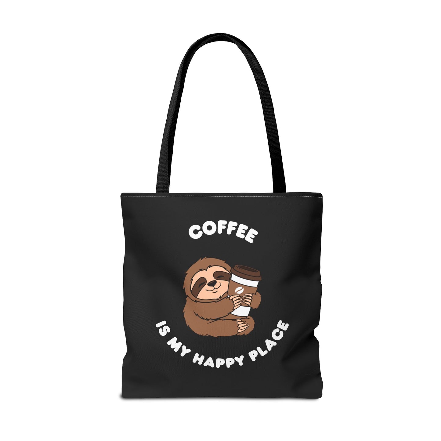 Coffee is my happy place Tote Bag (AOP)