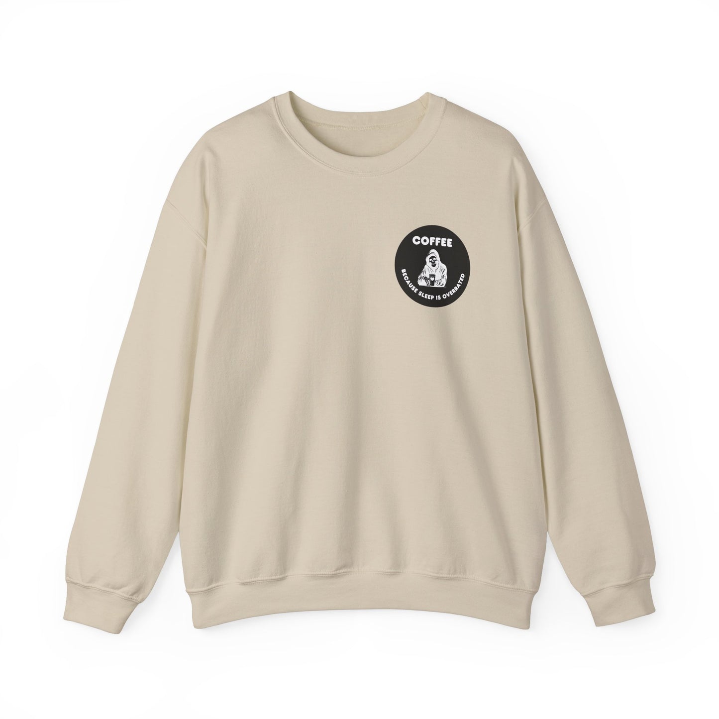 Coffee Because Sleep is Overated - Unisex Heavy Blend™ Crewneck Sweatshirt