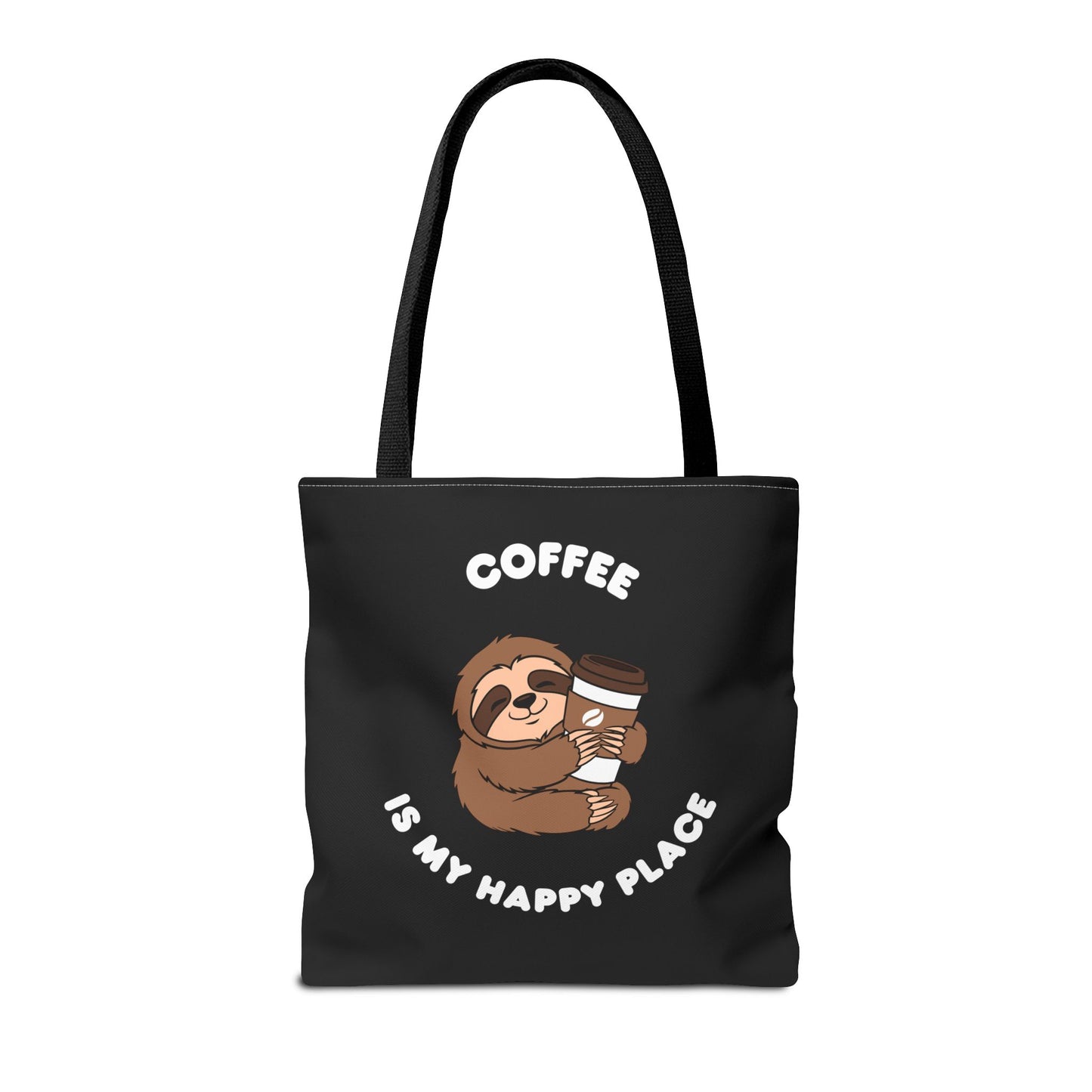 Coffee is my happy place Tote Bag (AOP)